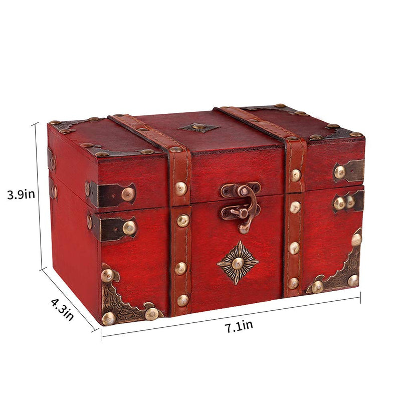 [Australia] - SICOHOME Treasure Box 7.1" with Pirate Trinkets 7.1" 