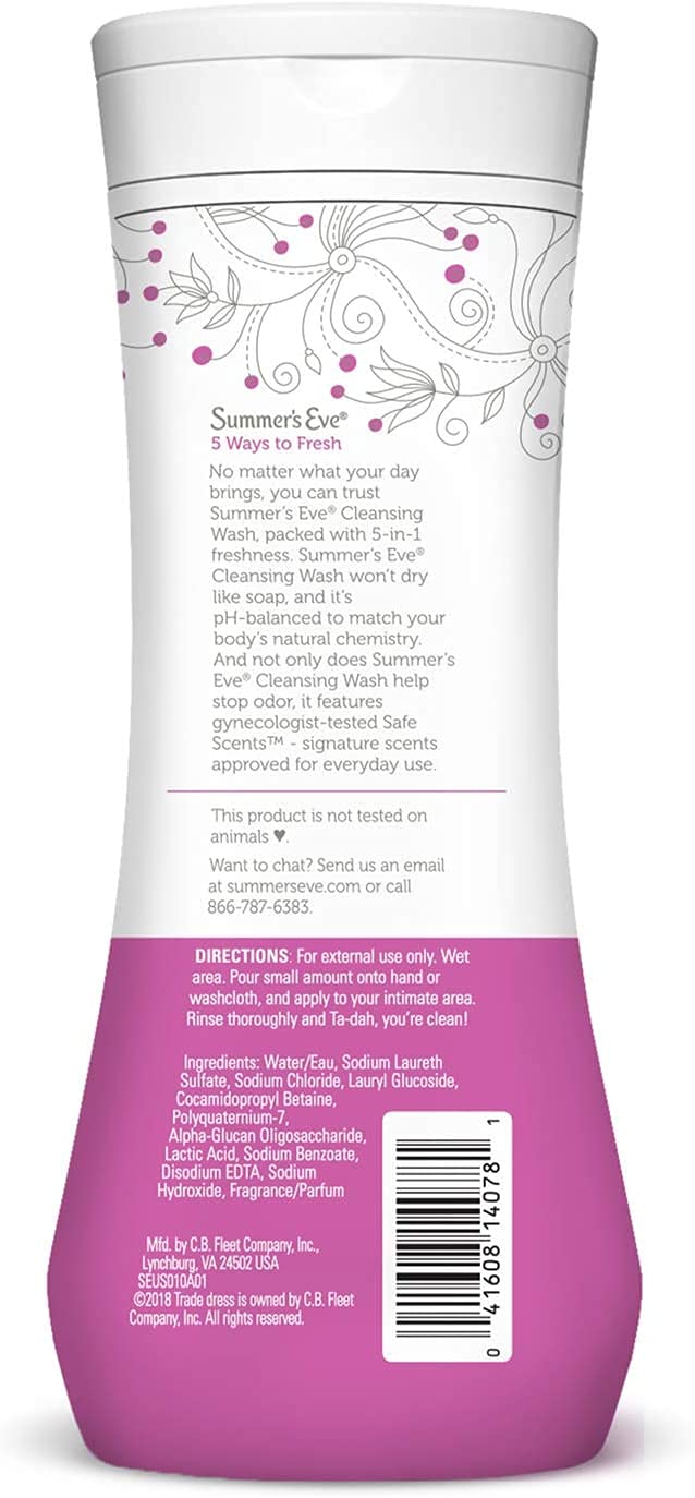 [Australia] - Summer's Eve 5 in 1 Simply Sensitive Feminine Cleansing Wash for Sensitive Skin, 15.0 FL OZ 