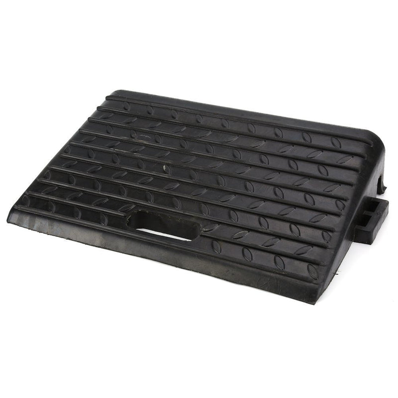 [Australia] - Heavy Duty Car Ramp, 2PCS Black Portable Rubber Kerb Ramps with Anti-Slip Treads for Car Scooter Caravan Wheelchair Disabled Access, 48.5 x 30 x 9.5cm 