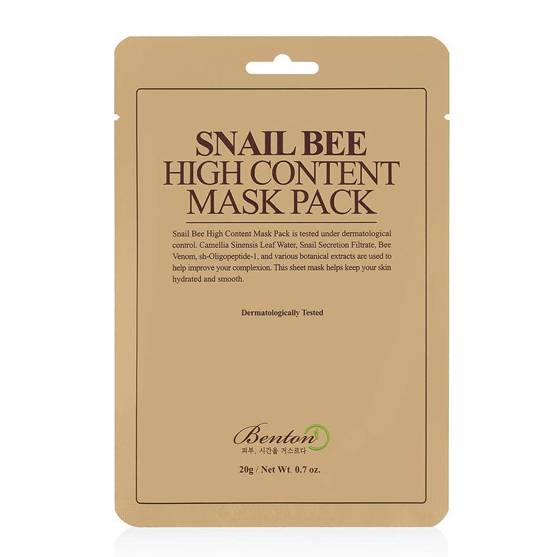 [Australia] - [Benton] Snail Bee High Content MaskPack 20g 10 Sheets 