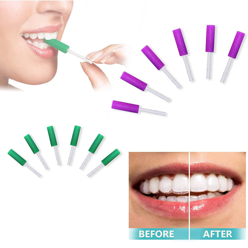 [Australia] - 10 Pcs Aligner Chewies Dental Teeth Chewies Resuable Tray Seaters for Orthodontic Trays Chewy Dental Plaque Removal Tool (Green) Green 