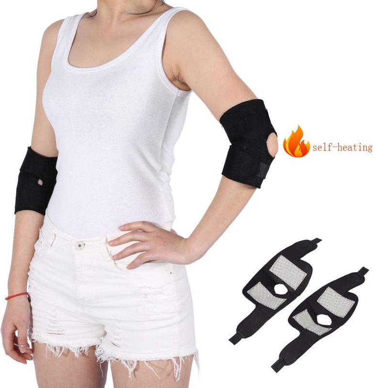 [Australia] - Self-heating Elbow Pad Tourmaline Elbow Support Brace Health Care Magnetic Treatment Warm Elbow Elastic Belt Health Care Knee Elbow Arthritis Protector 