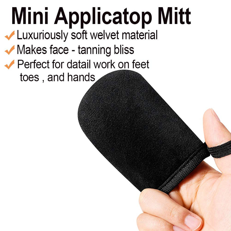 [Australia] - stusgo Self Tanning Mitt Applicator Kit 4 in 1 -Exfoliating Glove,Tan Mitt Applicator,Tanning Back Lotion Applicators, Face Mitt for Tanner Lotion Streak Free Tan,Self Tanner Mitt Tan Applicator 