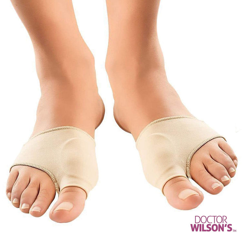 [Australia] - 2 Bunion Relief Pads Sleeve - Bunion Splint Orthopedic Bunion Corrector Socks - Gel Pad Elastic Cushions Men and Women (1 Pair) 2 Count (Pack of 1) 