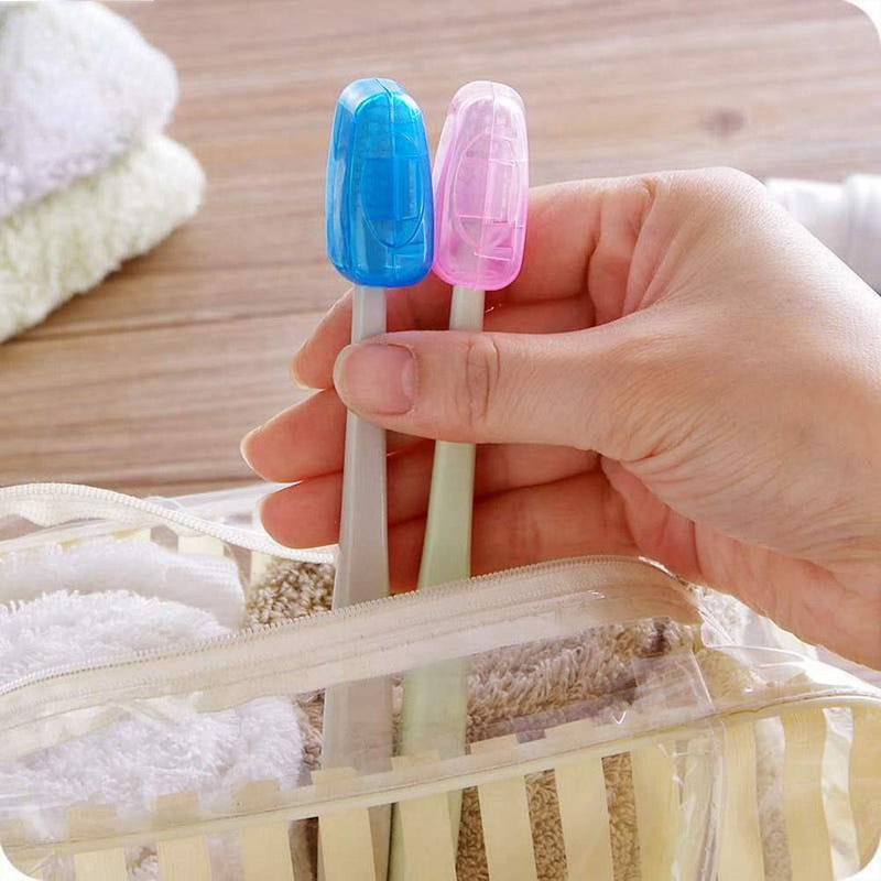 [Australia] - Travel Toothbrush Cover, 20 Pcs Portable Toothbrush Heads Hygienic Protective Cap 