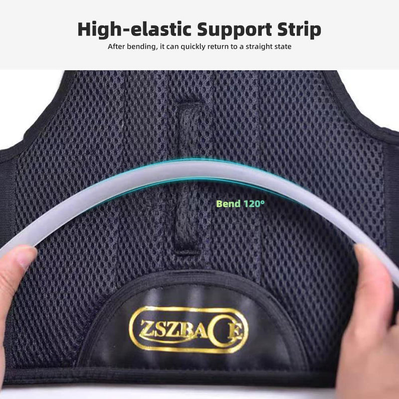 [Australia] - Upgraded ZSZBACE Back Brace Posture Corrector for Men and Women, Provides Pain Relief for Neck, Back, and Shoulders, Adjustable and Breathable, Posture Support, Improves Posture and Provides Back Support (Small) Small 