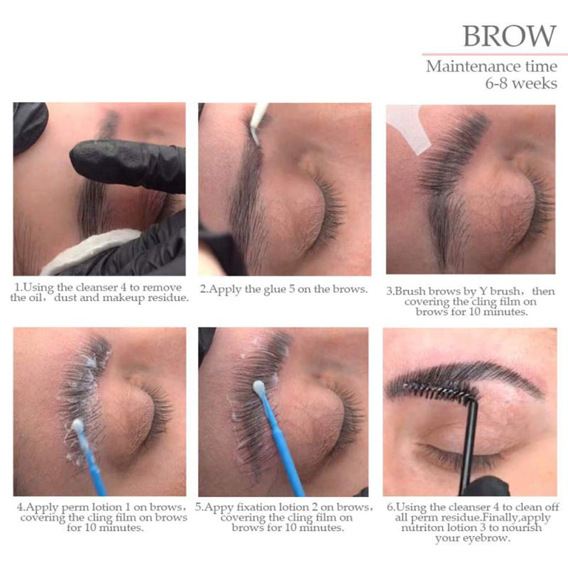 [Australia] - Ofanyia Eyelash Brow Lift Kit, Lash Brow Perm Kit, Professional Eyelash Extensions Set, Lash Curling Brow Perming Eyelash Brow Lamination Set for Fuller Brow Look And Curled Lashes 