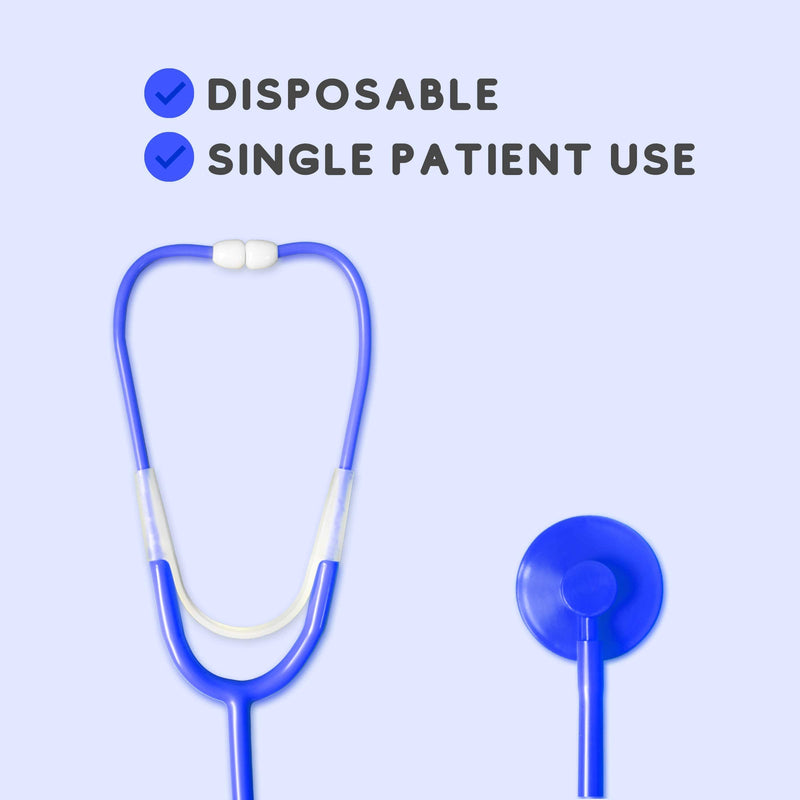 [Australia] - Disposable Stethoscope, Blue, 10 Pack 