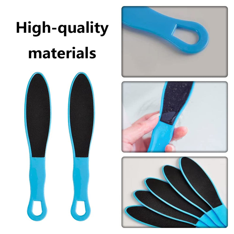 [Australia] - 10 Pcs Double Sided Pedicure Foot Files Callus Removers Reusable Care Repair Tools for Dead Skin, Blue 