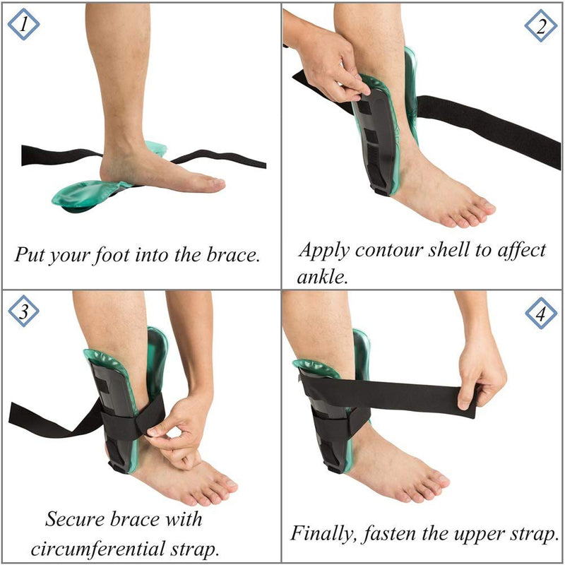 [Australia] - Air Gel Ankle Stirrup Brace Support Provide Stability and Cold Compress(Gel & Air) 