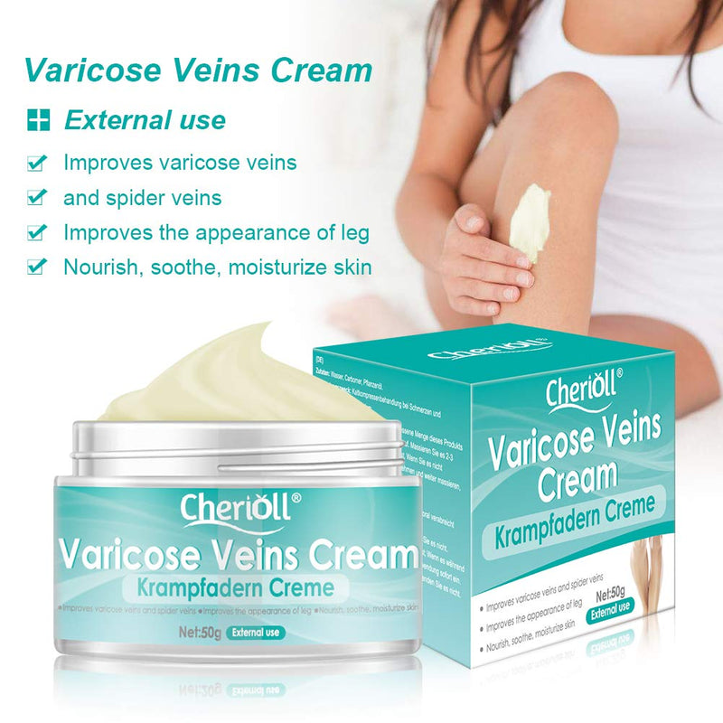 [Australia] - Varicose Veins Cream, Varicose Vein & Soothing Leg Cream, Varicose & Spider Veins, Varicose Vein Discomfort, Pain, Strain(50g) 50g 