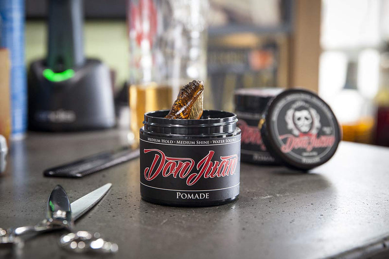 [Australia] - Don Juan Pomade 4oz - Medium High Hold - Medium Shine - Water Based - Honey Citrus Scent 