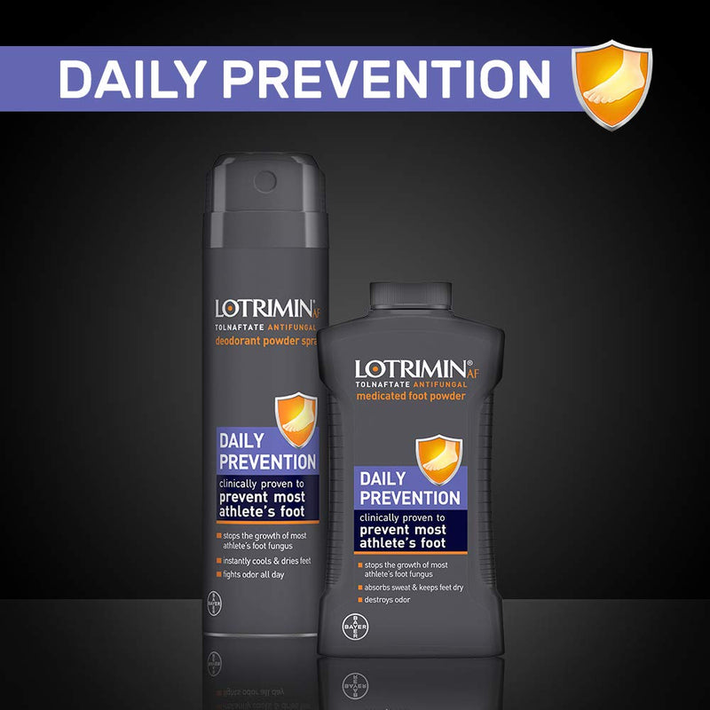 [Australia] - Lotrimin AF Athlete's Foot Daily Prevention Deodorant Powder Spray, 5.6 Ounce 
