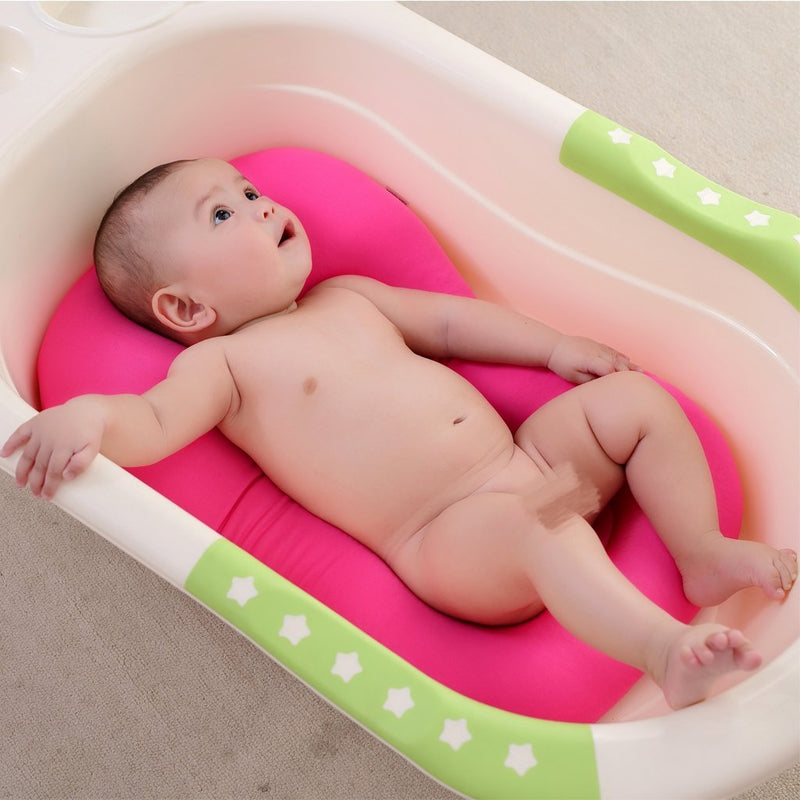 [Australia] - Baby Bath Pillow, Floating Baby Bath Cushion Soft Bath Tub Support Pillow Pad for Baby Infant from 0-6 Month, Pink 