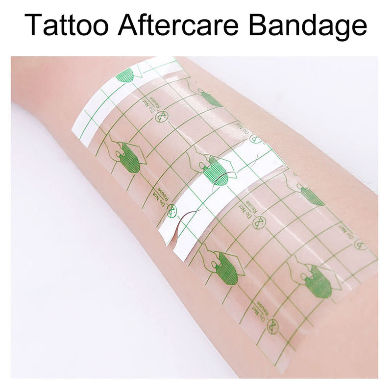 [Australia] - Tattoo Aftercare, Waterproof Bandage Transparent Tattoo Protective PU Film Clear Adhesive Bandages for Skin Protection and Recovery(3.1 X 3.1in) 3.1 X 3.1in 