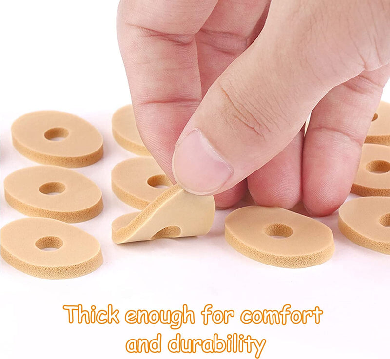 [Australia] - MQ 60 Pcs Corn Cushions, Soft Latex Foam Self Adhesive Callus Pads Corn Pad Anti Friction Reduce Foot and Heel Pain for Toe Callus Anti-Slip 60 Count 