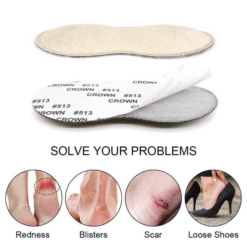 [Australia] - Dr. Foot’s Heel Grips for Men and Women, Self-Adhesive Heel Cushion Inserts Prevent Heel Slipping, Rubbing, Blisters, Foot Pain, and Improve Shoe Fit - 2pairs (Beige) Beige 