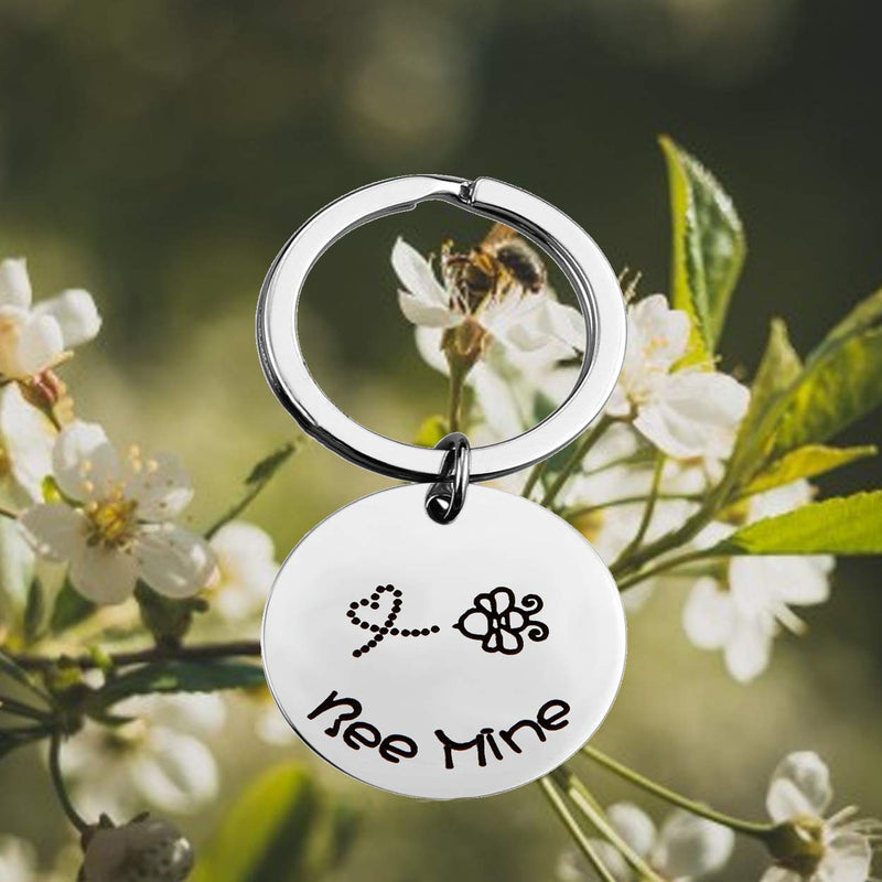 [Australia] - MYOSPARK Bee Gift Bee Mine Keychain Husband Boyfriend Gift Couples Anniversary Keychain 