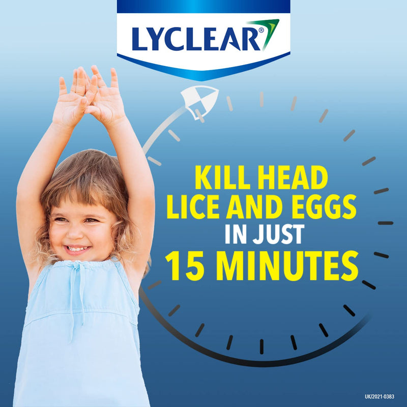 [Australia] - Lyclear Original Lotion Head Lice Treatment + Head Lice Comb – Kills Head Lice & Eggs – Easy to Apply - Effective in Just 15 Minutes – 100 ml Lotion Format 