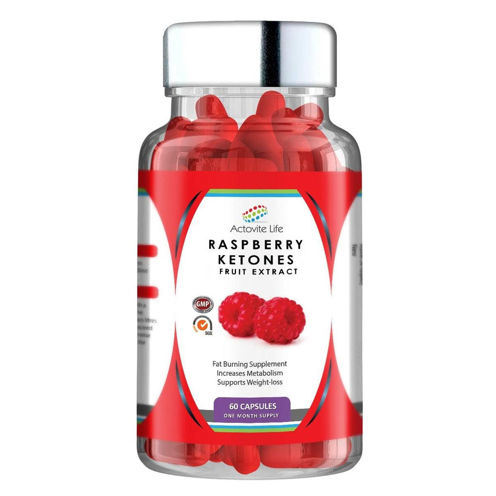 [Australia] - Actovite Life Raspberry Ketones 2000mg Daily, Max Strength Weight Loss Slimming Diet Pills, Capsule, Pure Natural Fat Burners 10:1 Fruit Extract Plus, Suitable for Men and Woman 