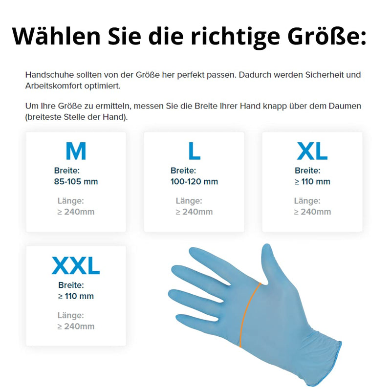 [Australia] - Nitrile gloves GoGrip black, size: XL - 50 pieces, Disposable protective gloves, powder-free, Examination gloves, latex-free, 2x thicker, diamond texture 