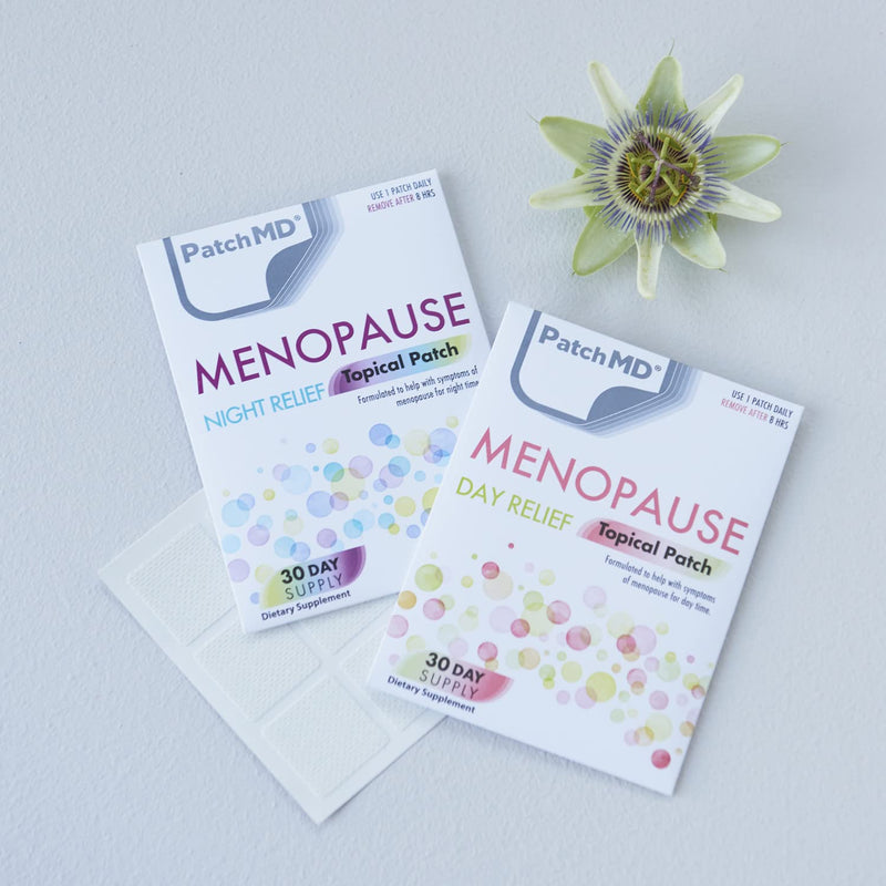 [Australia] - PatchMD Menopause Day Relief™ - 30 Daily Topical Patches. 100% Natural & Vegan. Allergy & Filler Free. High Absorption More bioavailable. Suitable for Sensitive stomachs & bariatric. 