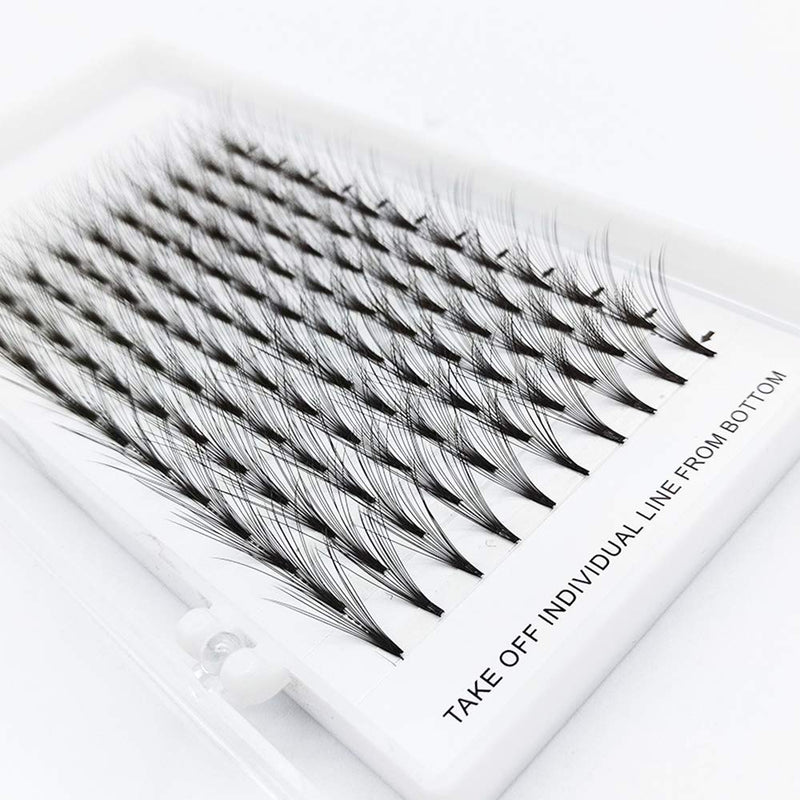 [Australia] - Hannahool Pro Grafting Thickness 0.07mm 16D Individual False Eyelashes Cluster C Curl Soft and Light Weight Dramatic Volume Fans Eye lashes Extensions 8-16mm Available (14MM) 14MM 