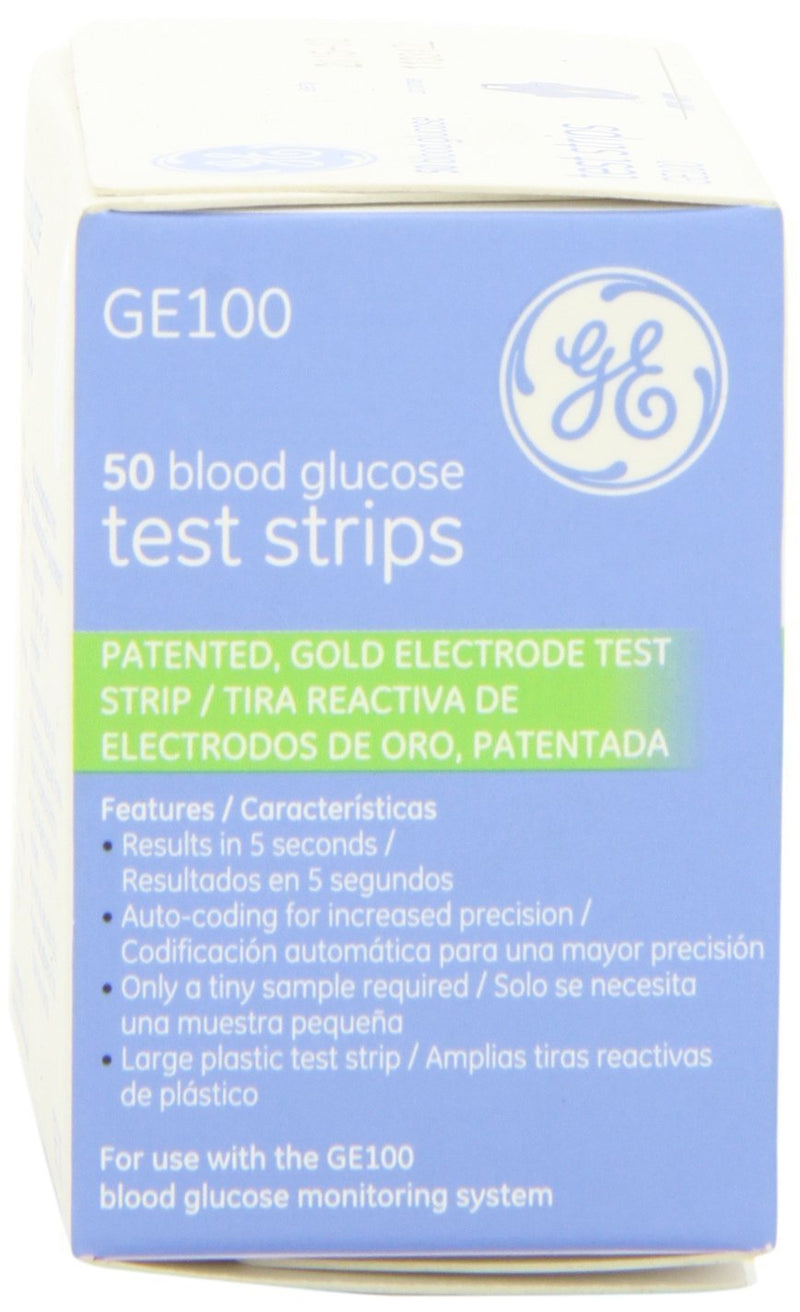 [Australia] - GE100 Test Strips 50 Ct (2 Pack) 