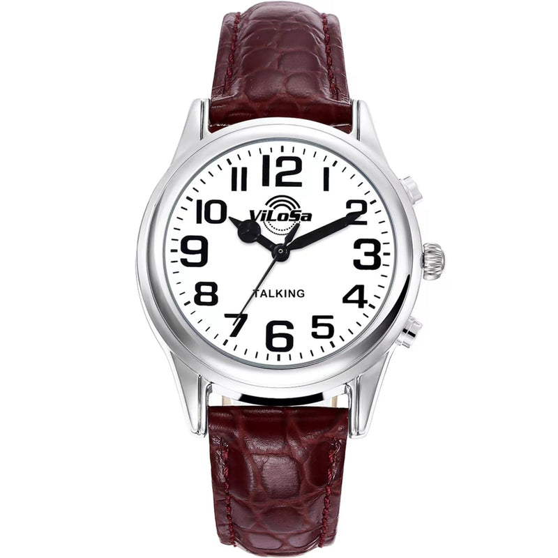 [Australia] - English Talking Watch for Blind Seniors and Visually Impaired People Announcement of Time, Date and Day of The Week, for Seniors, Strap. 