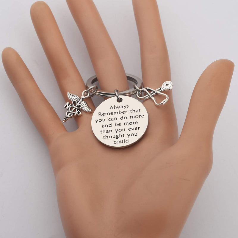 [Australia] - BAUNA NP Nurse Practitioner Gift NP Keychain Always Remember That You Can Do More NP Graduation Gift Nurse Jewelry 