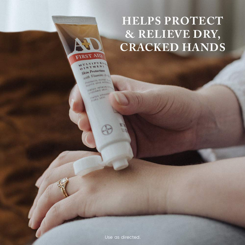 [Australia] - A+D First Aid Ointment - Moisturizing Skin Protectant for Dry Cracked Hands, Elbows, heals and lips - Use After Hand Washing, Packaging May Vary, Multicolor – 1.5 oz Tube 1.5 Ounce (Pack of 1) 