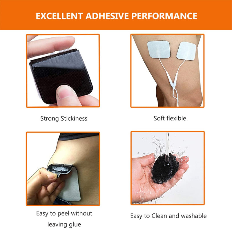 [Australia] - 24PCS TENS Unit Replacement Pads 2X2, Reusable Tens Pads, Replacement Electrode Patches Compatible with AUVON TENS, TENS 7000, HealthmateForever TENS 24 Pieces Set 