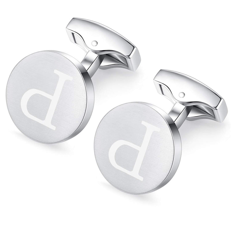 [Australia] - HONEY BEAR Initial Alphabet Letter Cufflinks Tie Clips Set for Mens Gift P 