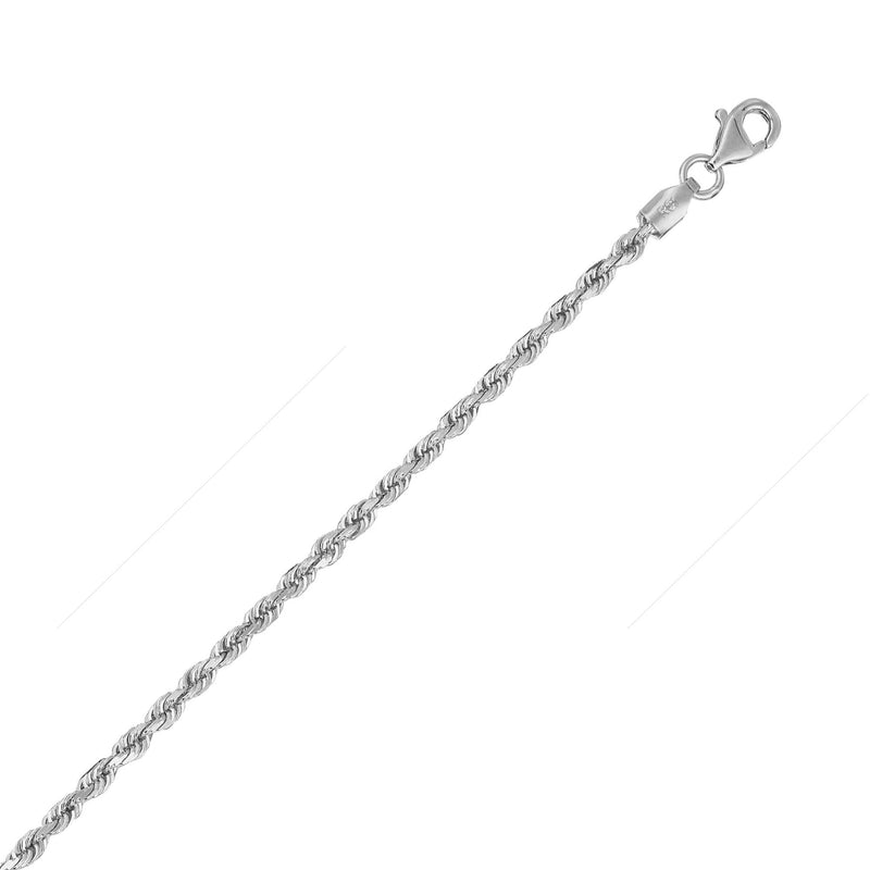 [Australia] - Ritastephens Sterling Silver Italian 1.8mm Rope Link Lobster-Lock Chain Anklet or Bracelet 11.0 Inches 