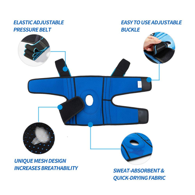 [Australia] - DOUFURT Knee Brace with Side Stabilizers for Meniscus Tear Knee Pain ACL MCL Injury Recovery Adjustable Knee Support for Men and Women Large (Pack of 1) 
