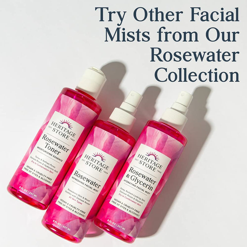 [Australia] - Heritage Store Lavender Water & Glycerin Soothing Facial Mist | Calms Skin & Mood | Refreshes & Hydrates | Vegan | 8oz 