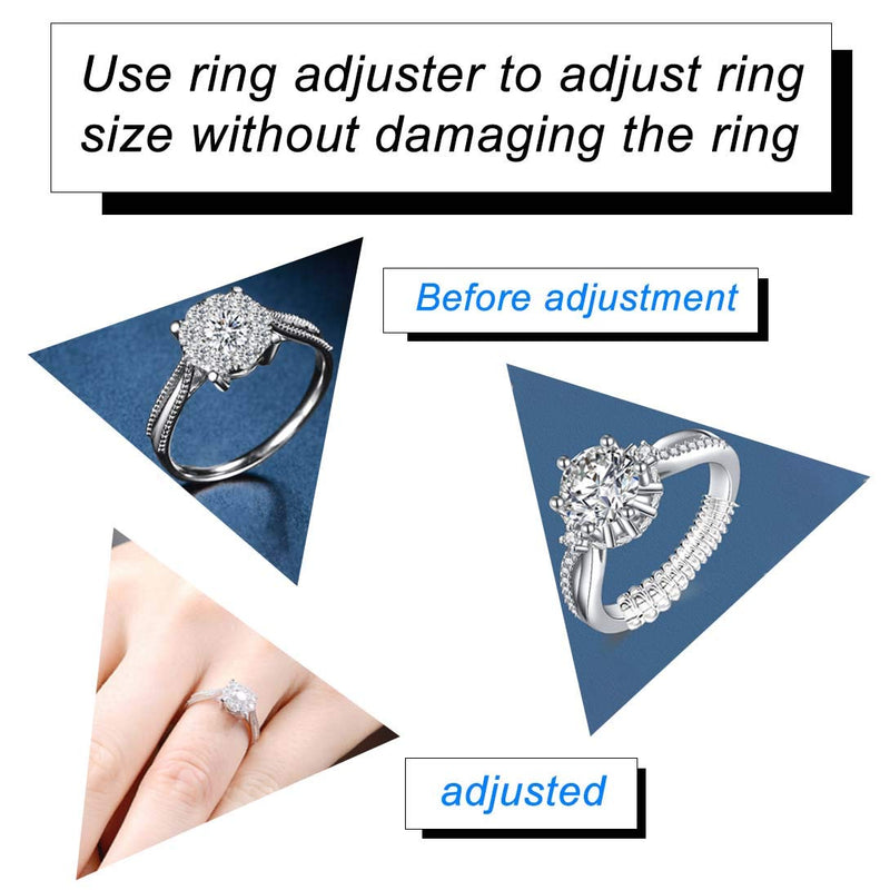 [Australia] - Eiito Ring Size Adjuster Invisible (6 Packs), Reducer Ring Guard for Loose Rings (Set of 4 Sizes) Ring 12 