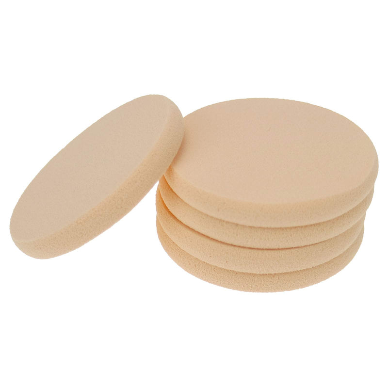 [Australia] - 25 Pcs Women's Round Soft Makeup Beauty Eye Face Foundation Blender Facial Smooth Powder Puff Cosmetics Blush Applicators Sponges Use for Dry and Wet 