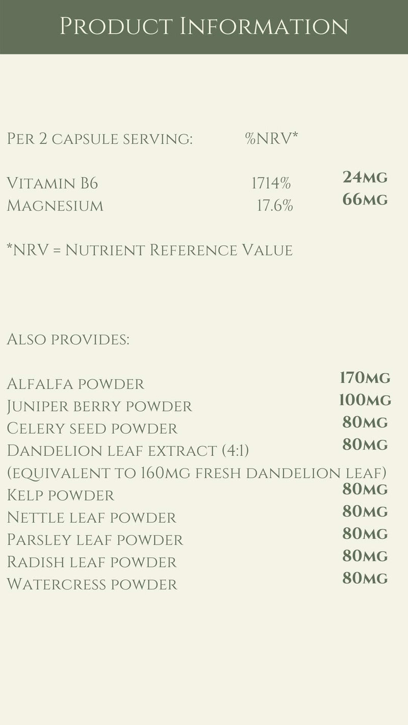 [Australia] - Complementary Supplements | Fluid Balance Complex | Hormonal, Electrolyte & Fluid Management Blend | Juniper Berry | Alfalfa | Kelp | Dandelion | Parsley | Magnesium | Vegan | 90 Capsules 