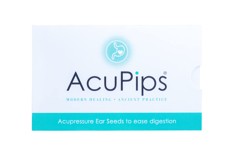 [Australia] - 20 Crystal Acupressure Ear Seeds to Ease Digestion & Bloating. Ear Map, 20 Ear Seeds & Instructions. Acupuncturist Designed (Crystal) 
