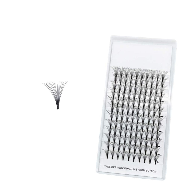 [Australia] - Hannahool Pro Grafting Thickness 0.07mm 16D Individual False Eyelashes Cluster C Curl Soft and Light Weight Dramatic Volume Fans Eye lashes Extensions 8-16mm Available (14MM) 14MM 