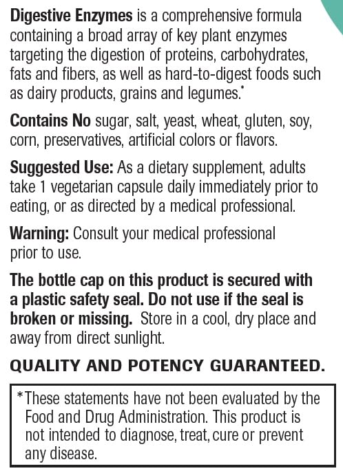 [Australia] - Natural Wellness - Digestive Enzymes - 60 Capsules 