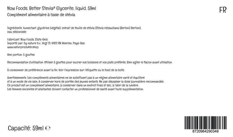[Australia] - Now Foods, BetterStevia Glycerite, Liquid Stevia Leaf Extract, Vegan Sugar Substitute, 60ml, Lab-Tested, Vegetarian, Soy free, Gluten free, Vegetarian, Non-GMO 