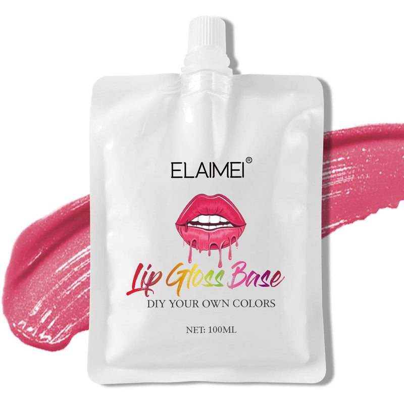 [Australia] - Moisturize Lip Gloss Base, Clear Base Lip Gloss, Lip Gloss Base Oil Material Lip Makeup Primers, Non-Stick Lipstick Primer for DIY Handmade Lip Balms Lip Gloss (100ML) 