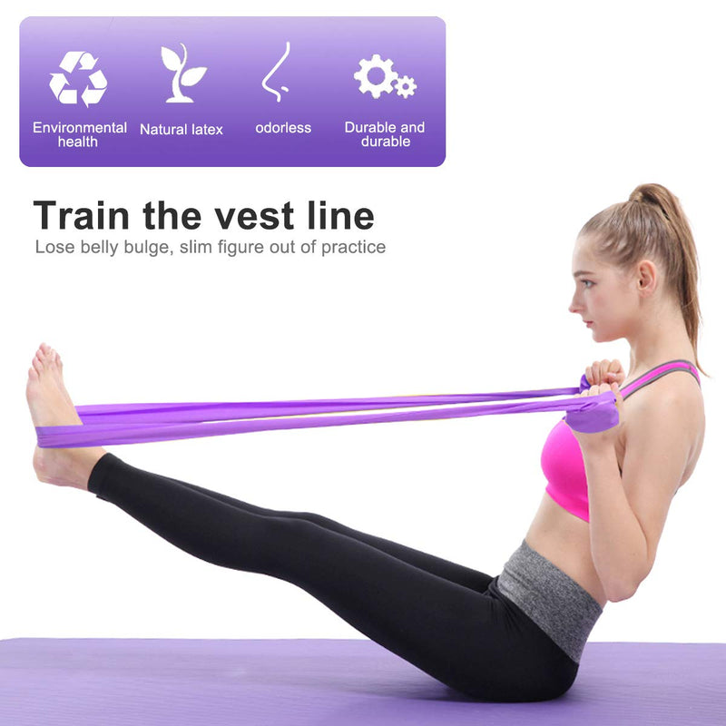 [Australia] - NATUCE 2 Pcs 1.5 M Resistance Exercise Rubber Bands, Unisex Elastic Stretch Bands Ideal For Pilates, Yoga, Rehab, Stretching, Ballet, Gym, Strength Training 