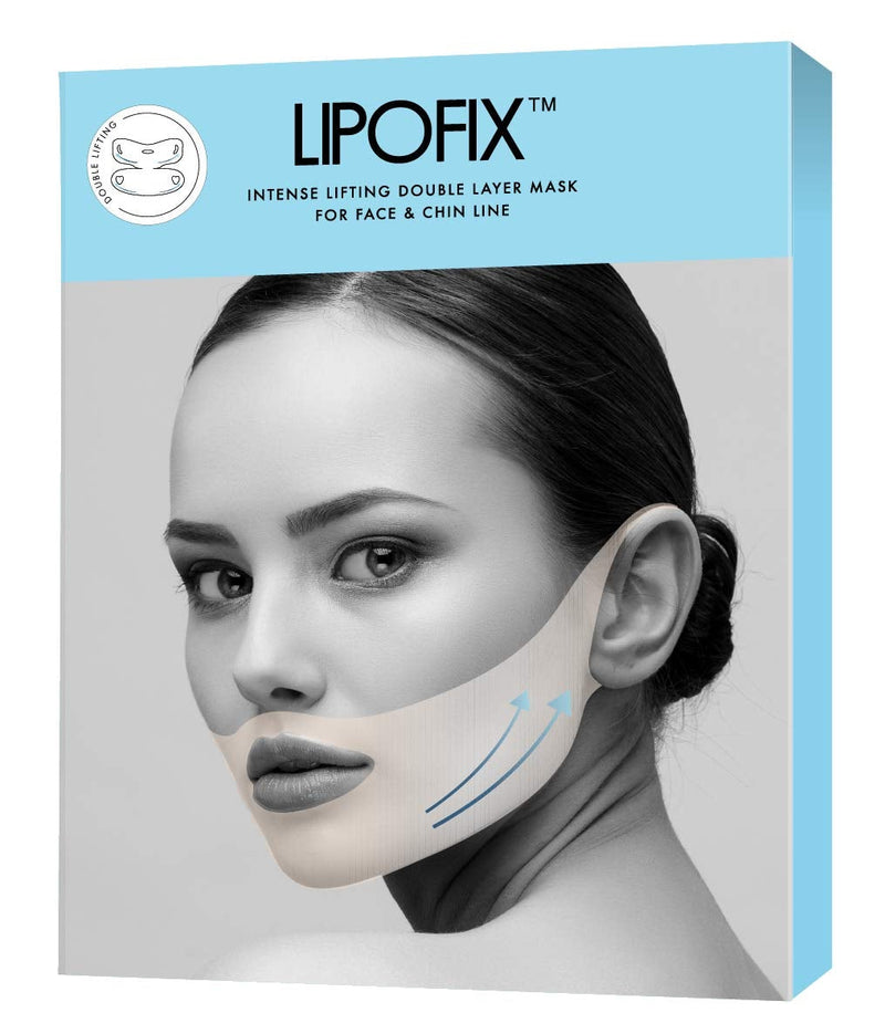 [Australia] - Double Chin Reducer Intense Lifting Double Layer Mask LipoFix - 5 Masks‚Ä¶ 