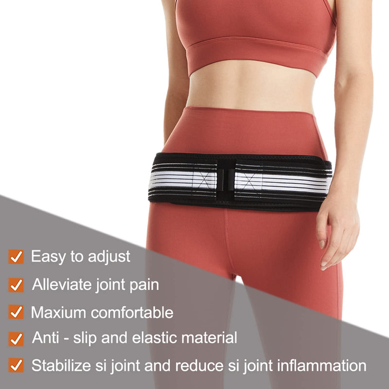 [Australia] - Paskyee Si Joint Belt for Women and Men That Alleviate Sciatic, Pelvic, Lower Back Pain, Anti-Slip Sacroiliac Belt, Pilling-Resistant Pelvic Belt 