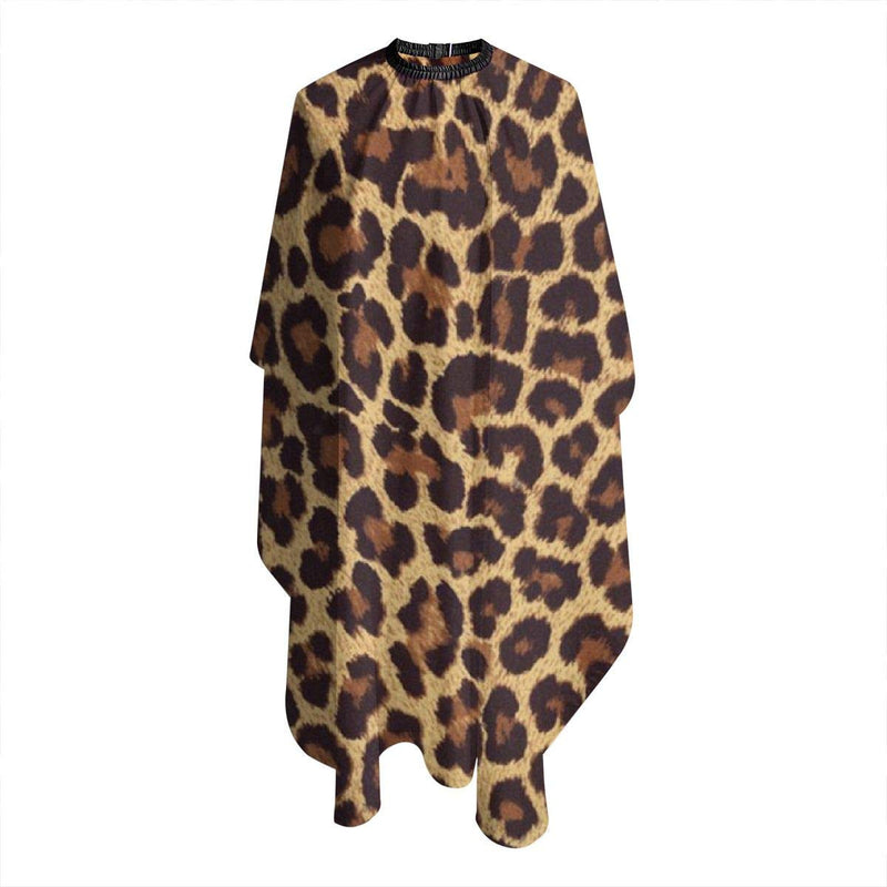 [Australia] - Lssfds Cool Cheetah Leopard Professional Barber Supplies Tool Tie Dye Perfection Cover Cloak Hair Dyed Hair Waterproof Cloth Anti-Static Hairdressing Haircut Apron Hair Dressing Gown Cape 