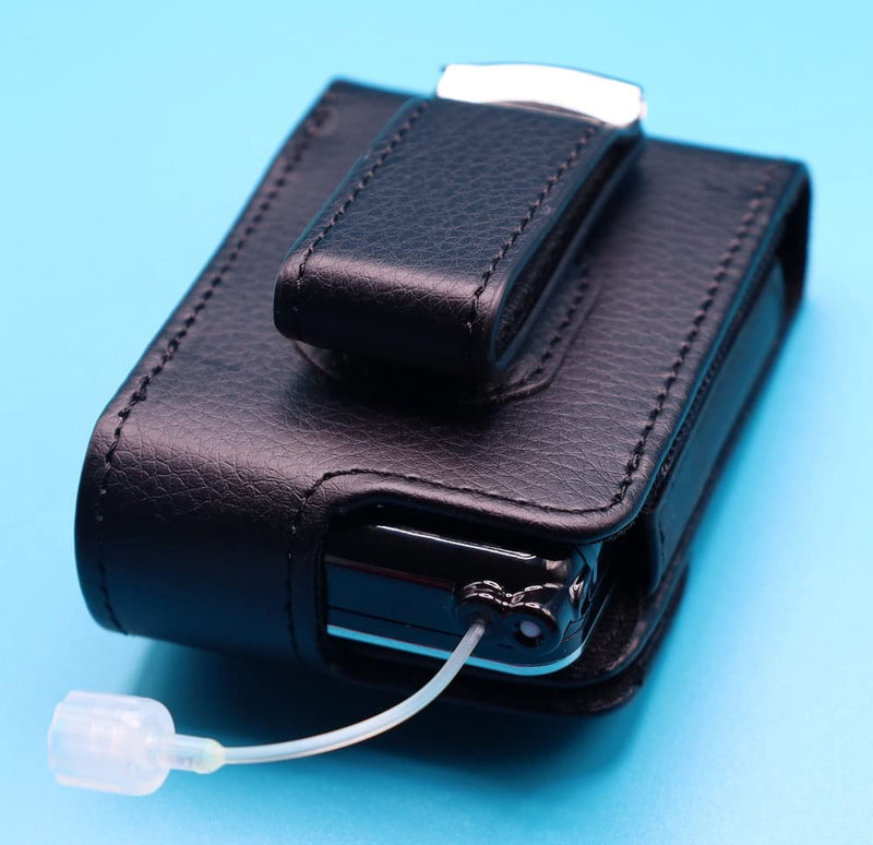 [Australia] - (Style-2022) Pouch Case with Clip for Tandem Diabetes Care Insulin Pumps (All Models) (22V1BLACK) 22V1BLACK 