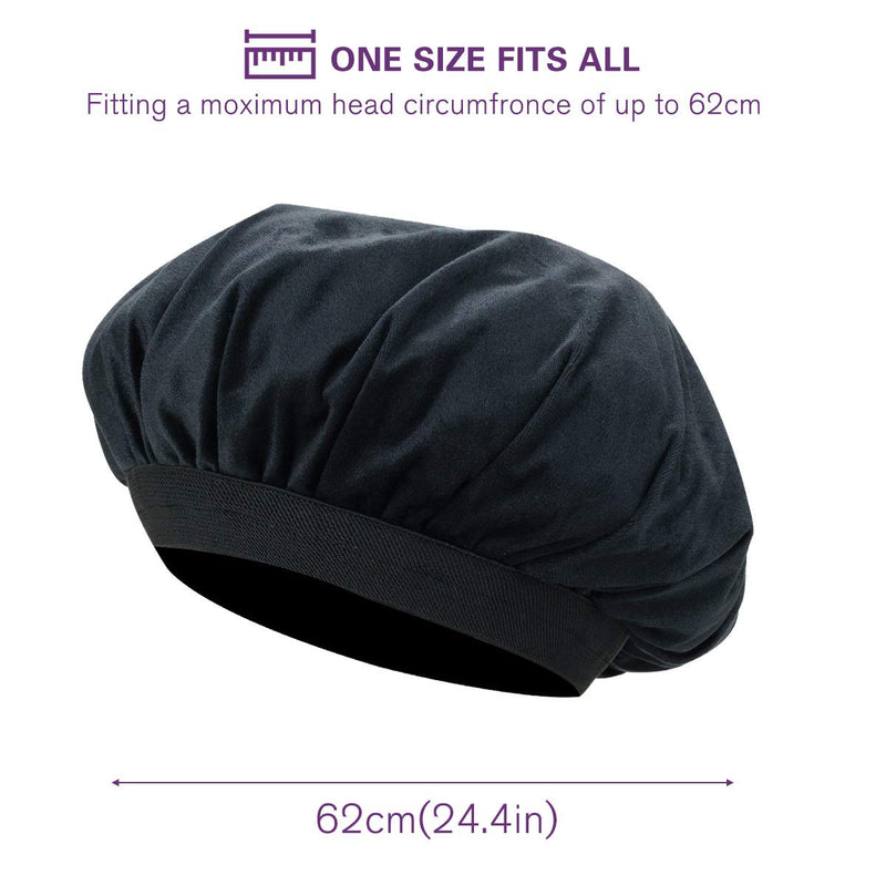 [Australia] - Locisne Removable Flaxseed Deep Conditioning Heat Cap Microwavable Steam Heated Hat Cap for Regular Deep Damaged Hair Conditioners Hydrate Moisturize Condition Treatment 